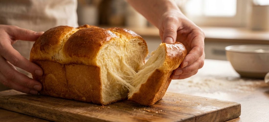 Recette brioche maison inratable avec une mie filante et dorée