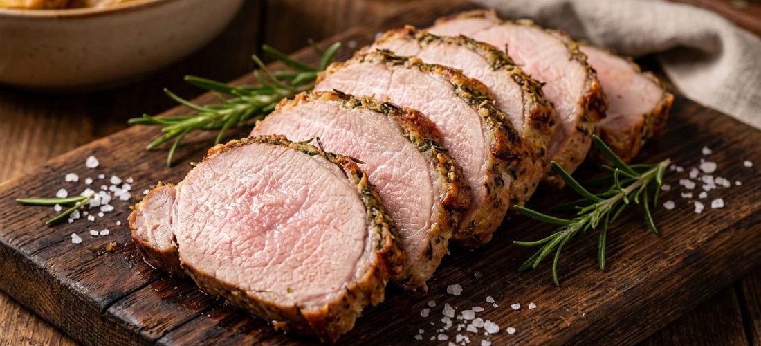 Échine de porc juteuse cuite à la perfection, alternative savoureuse au filet mignon