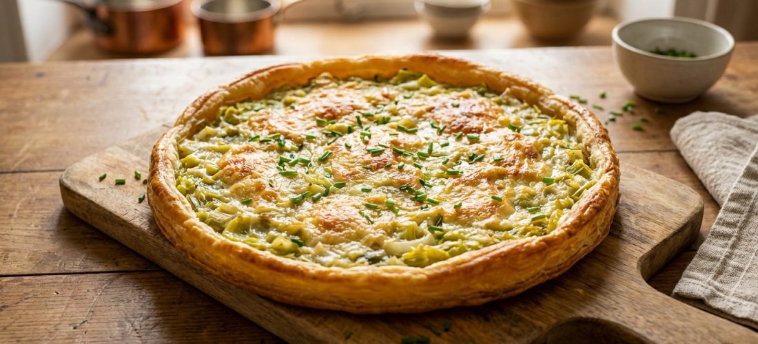 savory-leek-and-parmesan-tart-with-golden-crust